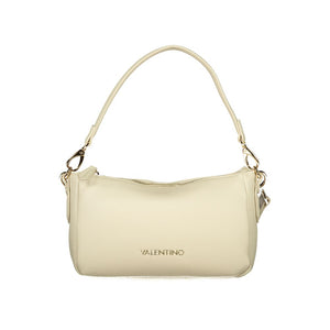 Mario Valentino Beige Polyurethane Women's Bag with Shoulder Strap