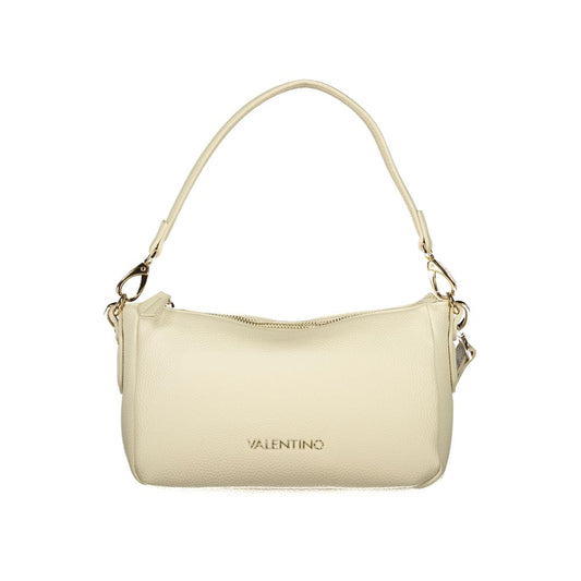 Mario Valentino Beige Polyurethane Women's Bag with Shoulder Strap