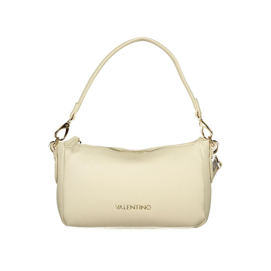 Mario Valentino Beige Polyurethane Women's Bag with Shoulder Strap