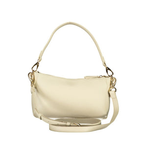 Mario Valentino Beige Polyurethane Women's Bag with Shoulder Strap