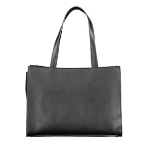 Mario Valentino Nero Polyurethane Women's Bag With Multiple Compartments