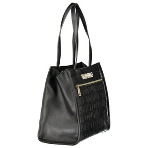 Mario Valentino Nero Polyurethane Women's Bag With Multiple Compartments