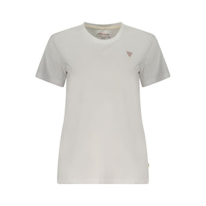 Guess Jeans White Cotton Women T-Shirt