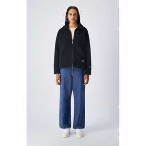 Champion Black Polyester Full-Length Jacket
