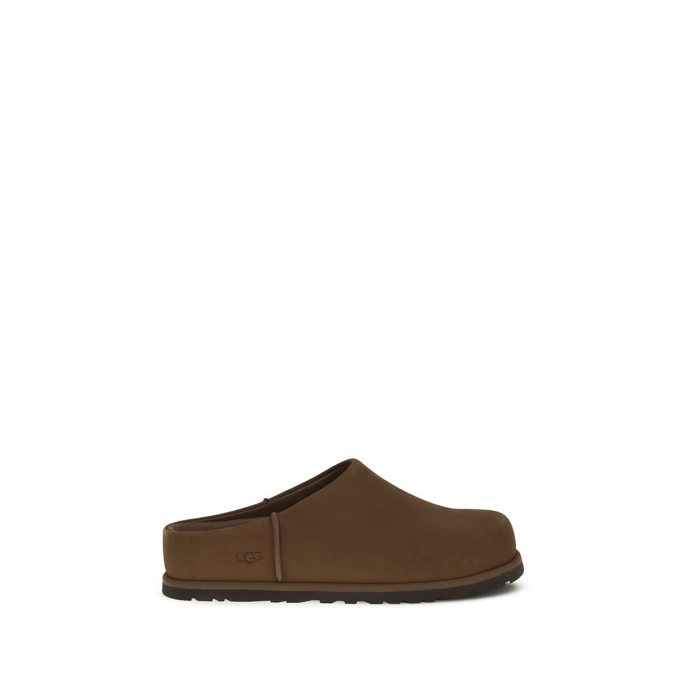 Brown Calf Leather Bos Taurus Clogs