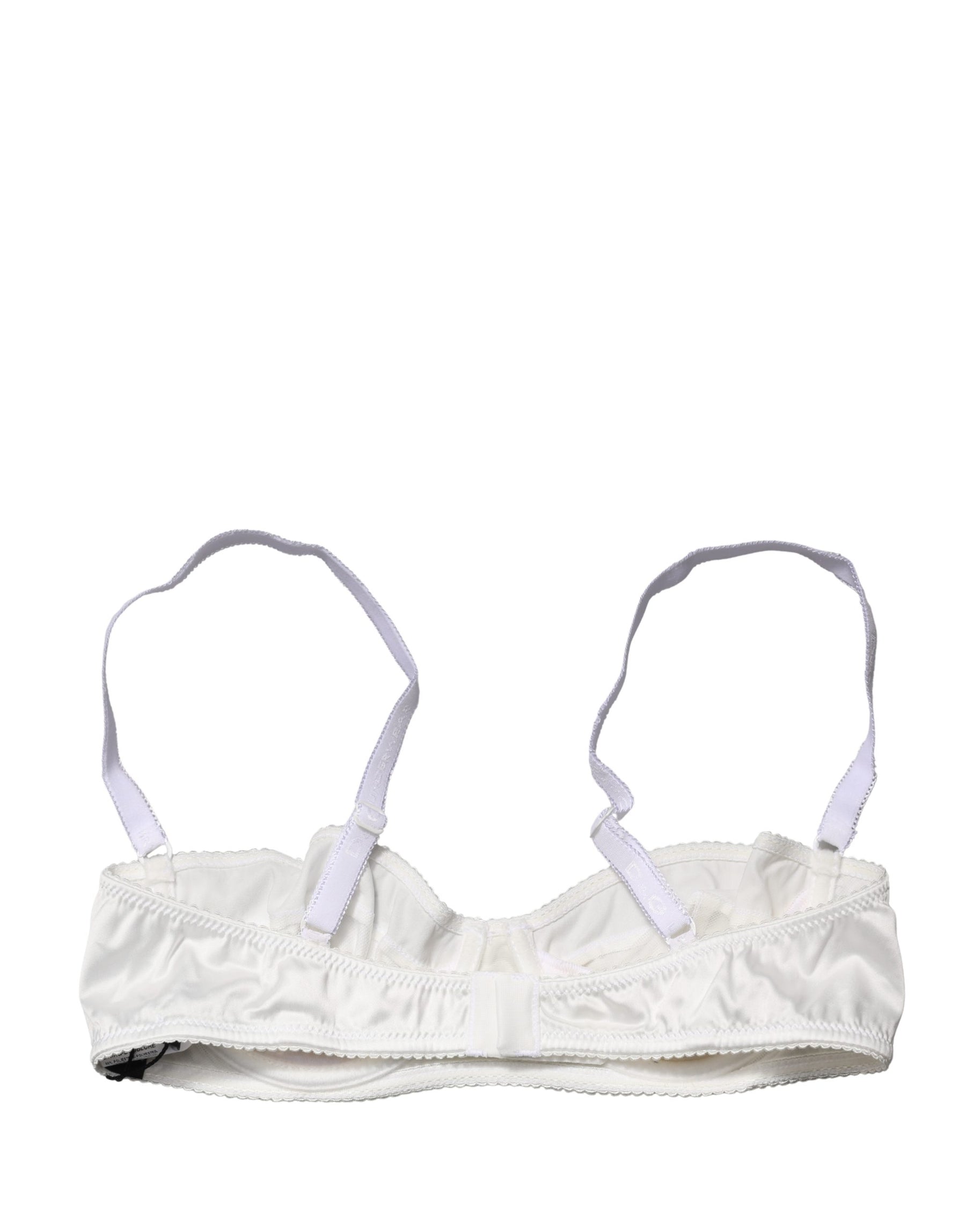 Dolce & Gabbana White Semi-Pad Underwire Balconette Bra Underwear