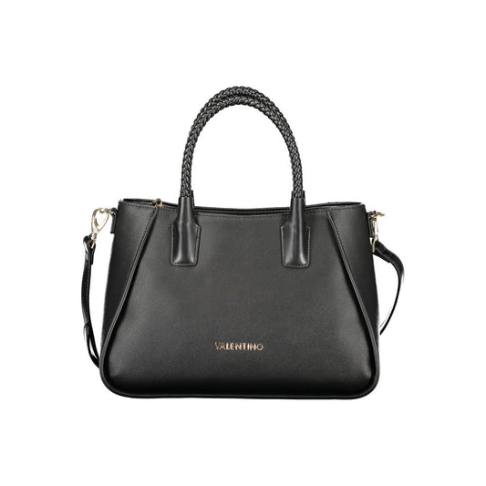 Mario Valentino Nero Poliuretano Women's Bag with Adjustable Shoulder Strap