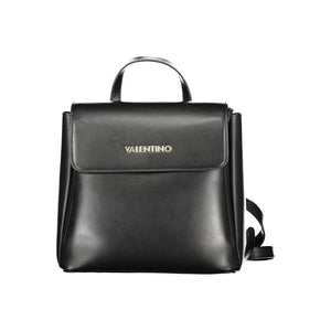 Mario Valentino Black Polyurethane Women's Backpack