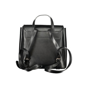 Mario Valentino Black Polyurethane Women's Backpack