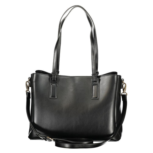 Mario Valentino Nero Polyurethane Women's Bag with Recycled Features