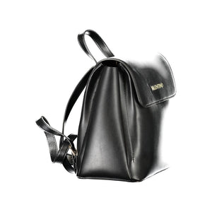 Mario Valentino Black Polyurethane Women's Backpack