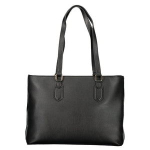 Mario Valentino Nero Poliuretano Womens Bag with Internal Pocket and Phone Spaces