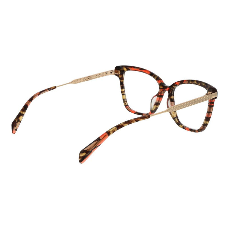 Multicolor metal and tortoise shell cat-eye eyeglasses frames