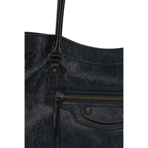 Balenciaga Black Lamb Ovis Aries Aries Shoulder Bag