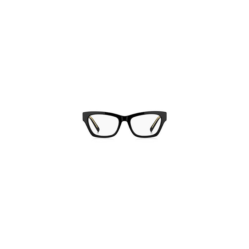 Glossy black acetate cat-eye eyeglass frames