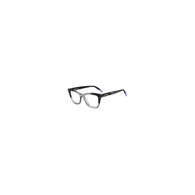 Missoni gray and black marbled acetate eyeglasses frames in a rectangular style
