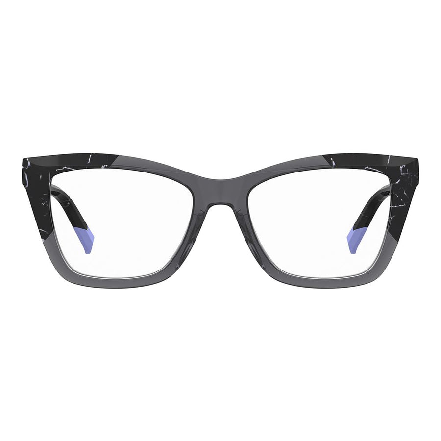 Missoni gray and black marbled acetate eyeglasses frames in a rectangular style