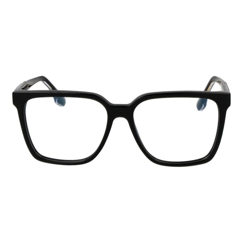 Black thick-rimmed acetate square glasses frames