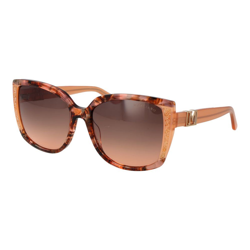 Marciano by Guess tortoiseshell plastic oversized sunglasses with gradient lenses and glitter accents
