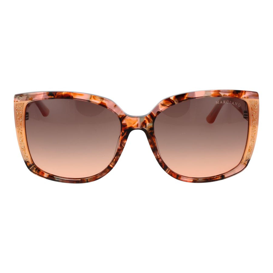 Marciano by Guess tortoiseshell plastic oversized sunglasses with gradient lenses and glitter accents
