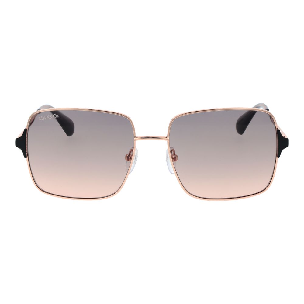 Max & Co Rose Gold Metal Sunglasses