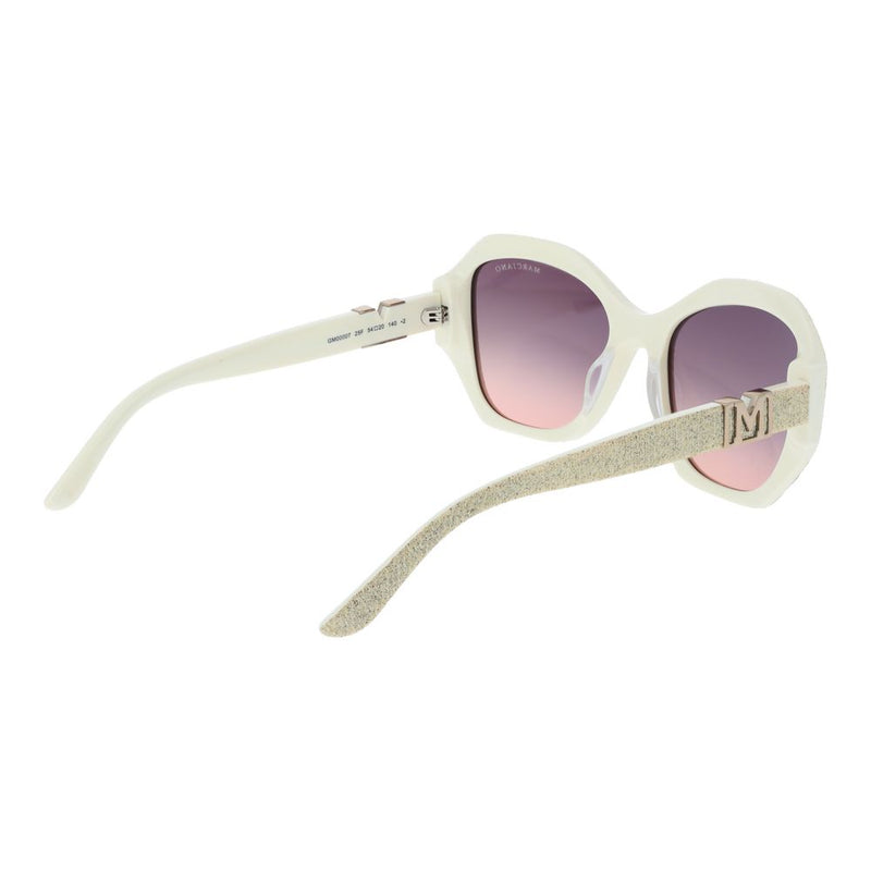Marciano by Guess beige plastic sunglasses with gradient pink lenses and glittery temples
