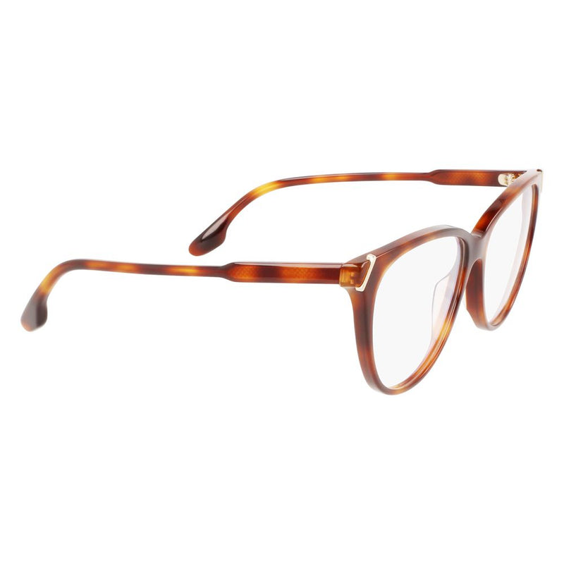 Victoria Beckham brown tortoise-shell plastic cat-eye glasses frames