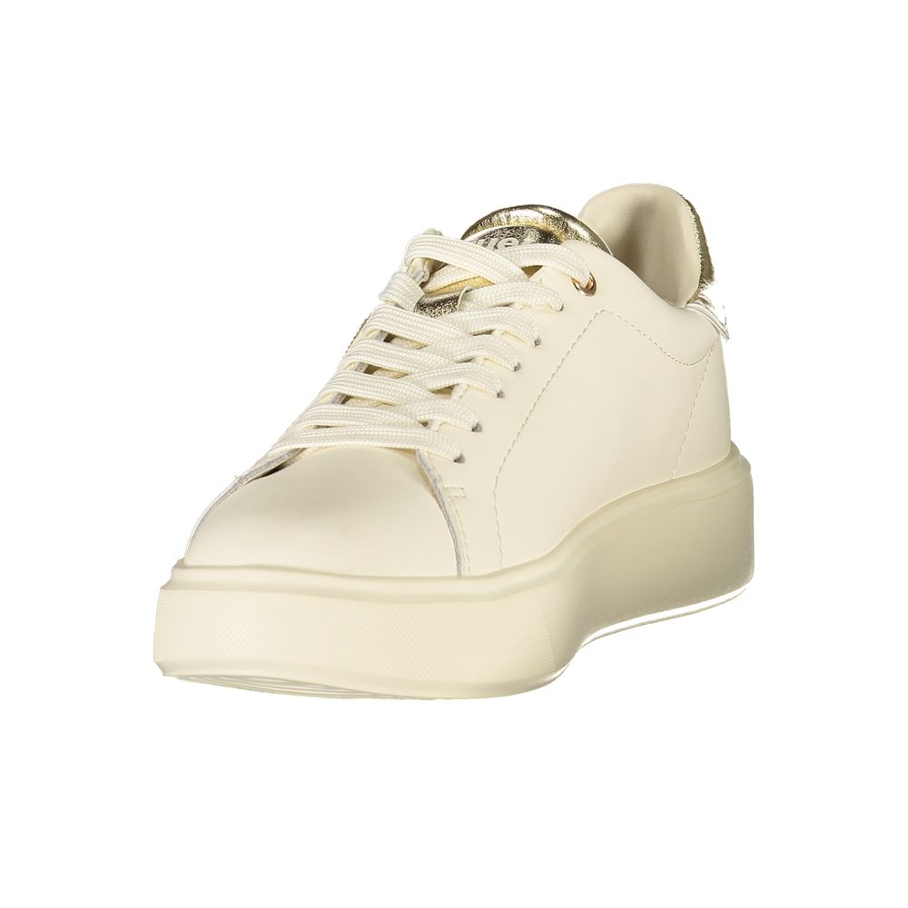 Beige Leather Women's Sneaker