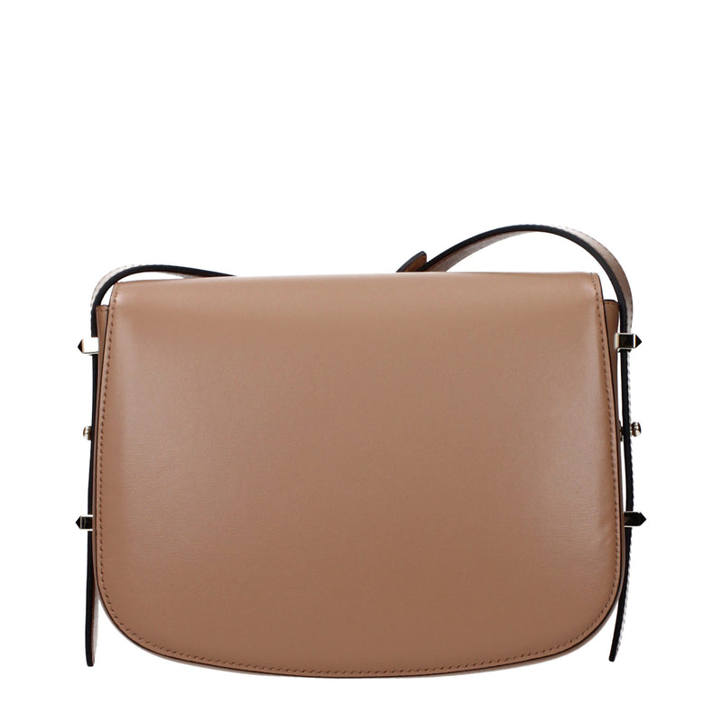 Jimmy Choo brown leather crossbody bag with flap closure and adjustable strap