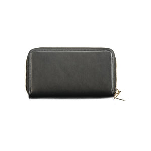 Mario Valentino Black Polyurethane Women's Wallet