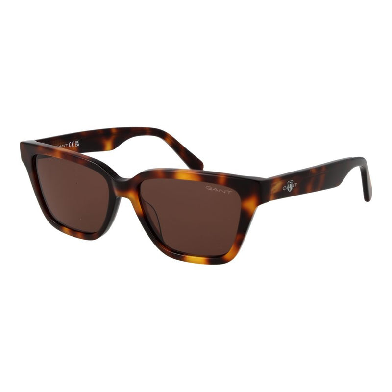 Gant brown tortoiseshell acetate sunglasses with thick frames and tinted lenses
