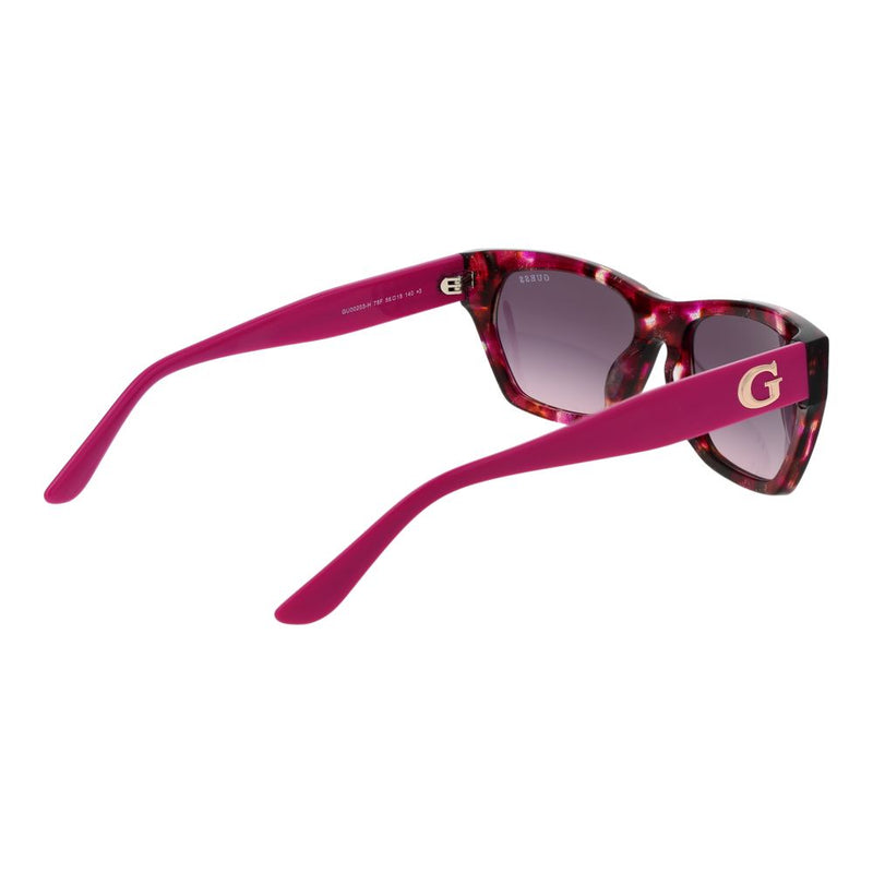 Guess multicolor acetate sunglasses with pink temples and gradient lenses