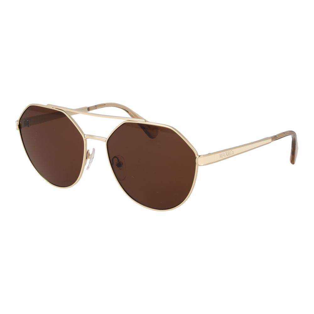 Max & Co Gold Metal Sunglasses