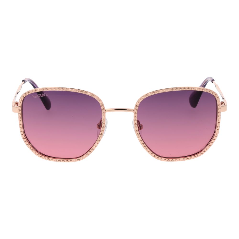 Max & Co Rose Gold Metal Sunglasses