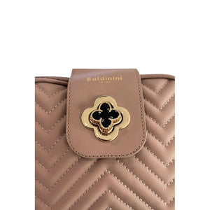 Baldinini Trend Beige PU Women Crossbody