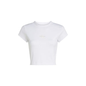 Calvin Klein Jeans White Cotton T-Shirt