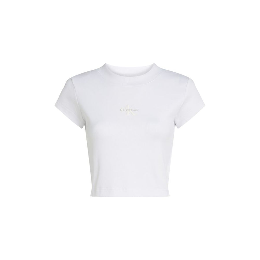 Calvin Klein Jeans White Cotton T-Shirt