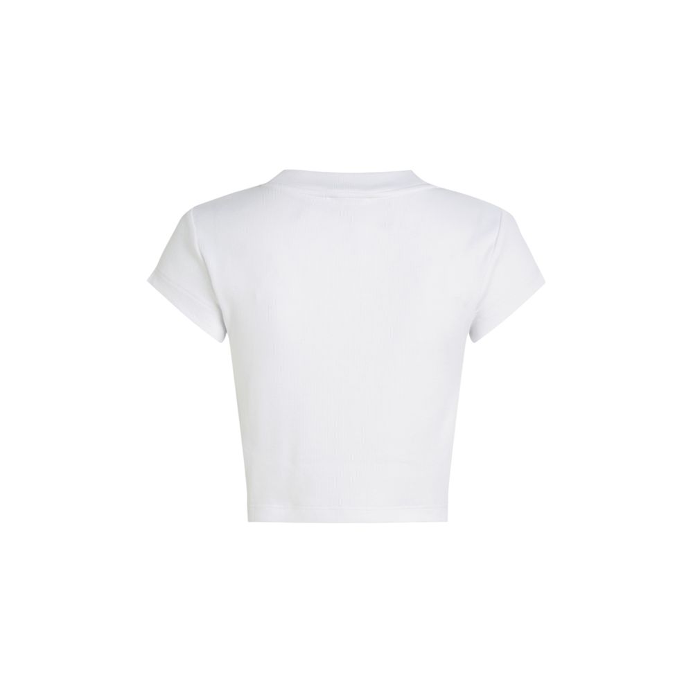 Calvin Klein Jeans White Cotton T-Shirt