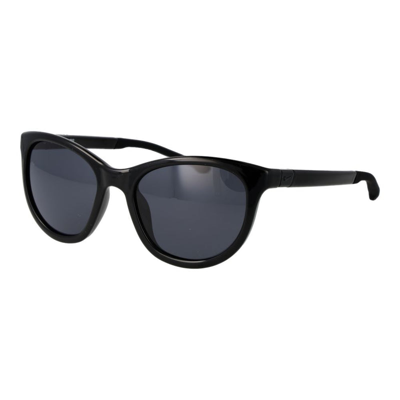 Nike black plastic sunglasses with dark tinted oval frames