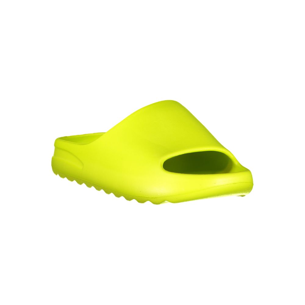 Bright yellow Norway 1963 women's polyurethane slide sandal with a chunky, modern minimalist design.