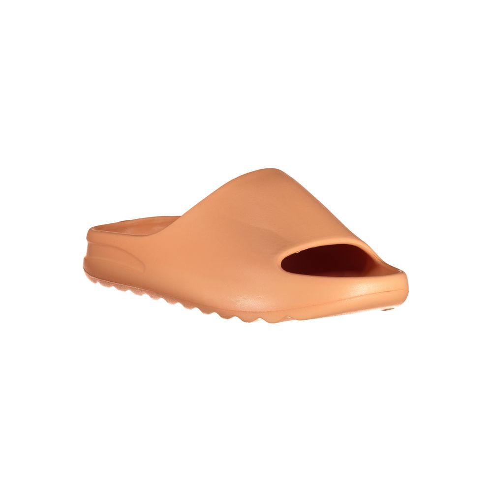 Orange polyurethane Norway 1963 women's slide sandal with a chunky, minimalist style.
