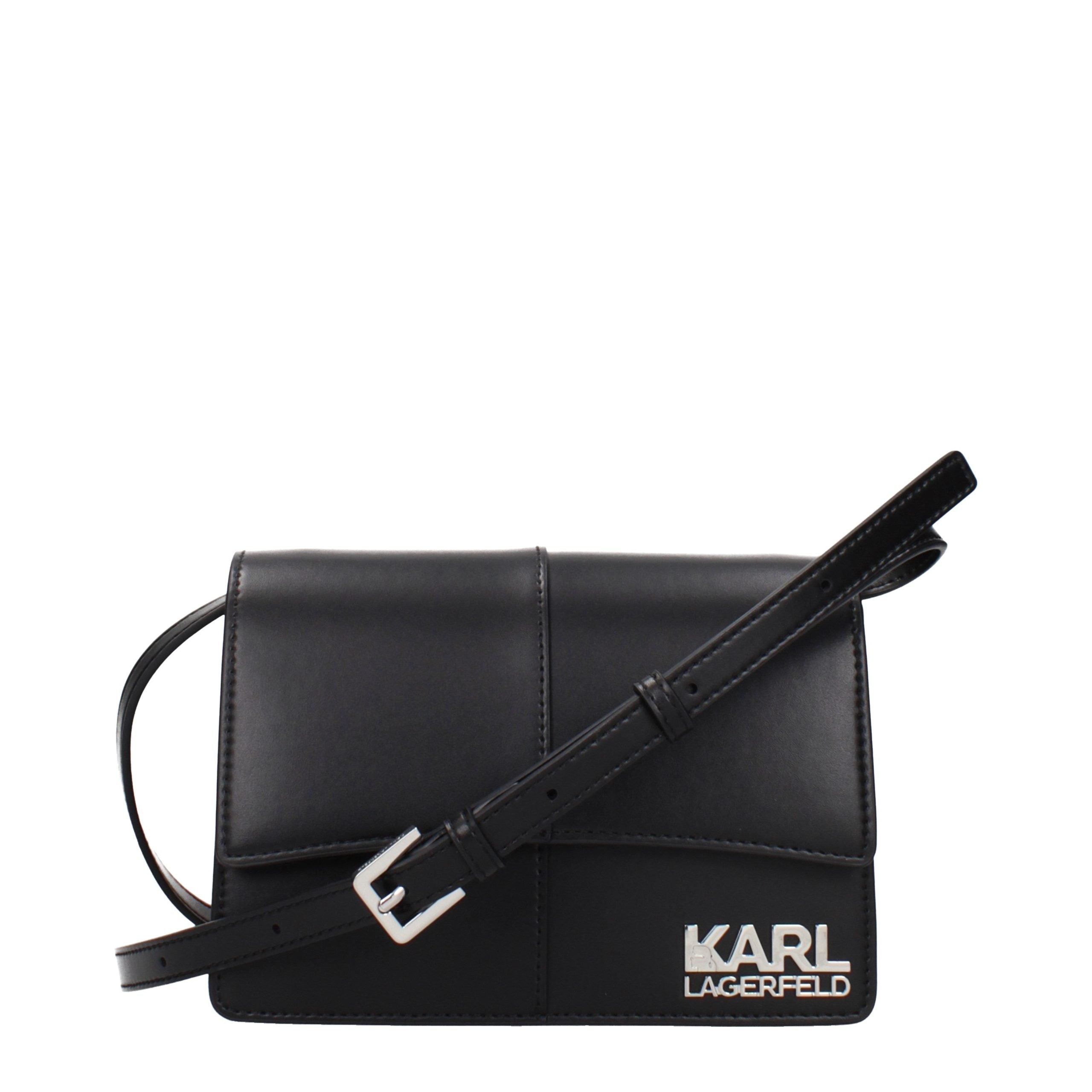 Karl Lagerfeld Black Polyethylene Crossbody Bag