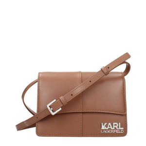 Karl Lagerfeld Brown Polyethylene Crossbody Bag