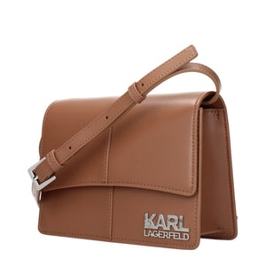 Karl Lagerfeld Brown Polyethylene Crossbody Bag