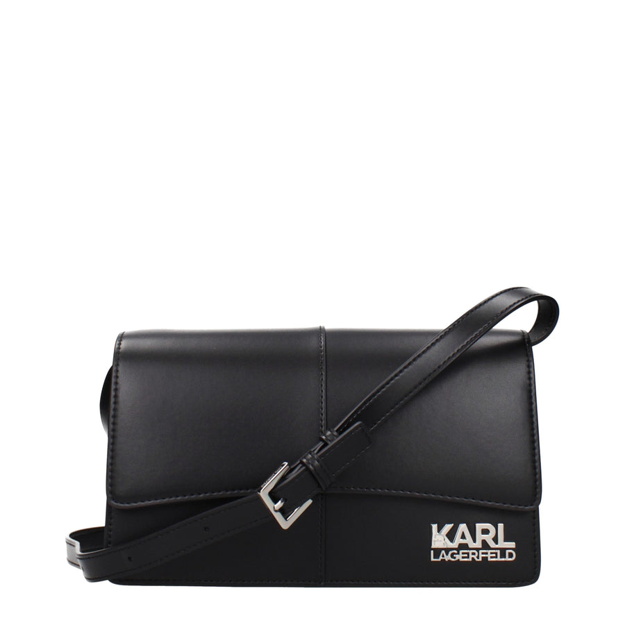 Karl Lagerfeld Black Polyethylene Crossbody Bag