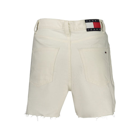 Tommy Hilfiger White Cotton Women Shorts