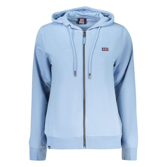 Norway 1963 Azzurro Cotton Womens Hoodie