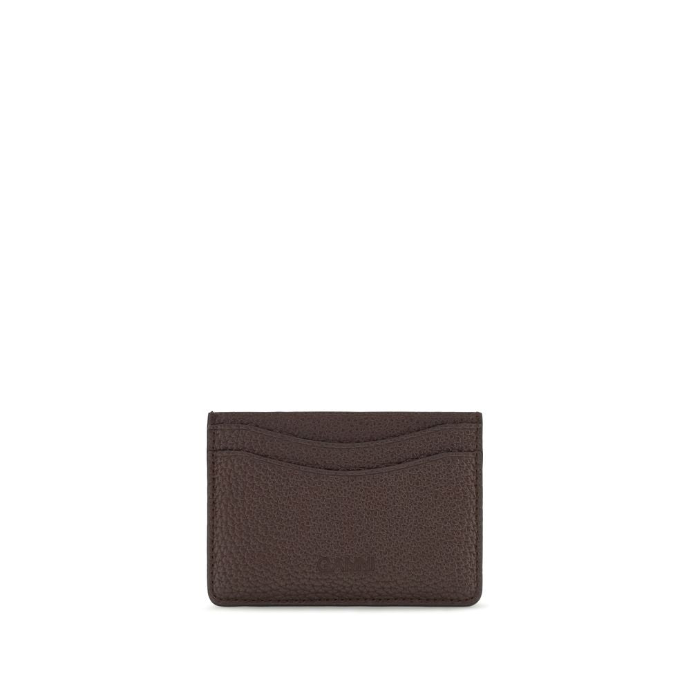 Ganni Brown Recycled Polyester Wallet
