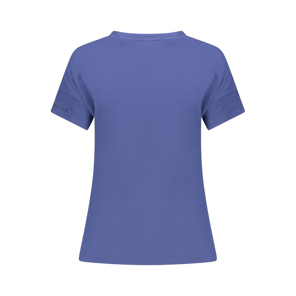 North Sails Blue Cotton Women T-Shirt