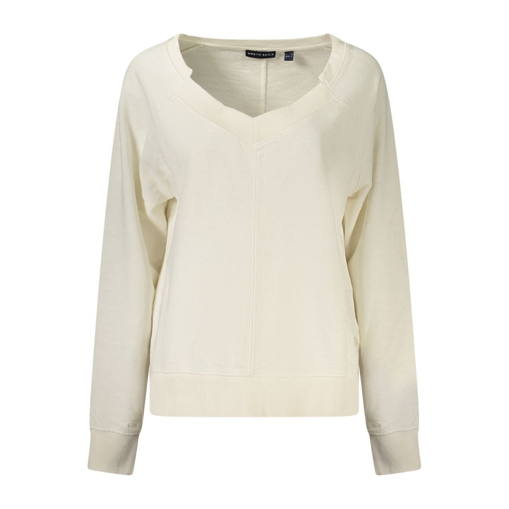 North Sails White Cotton Women's Sweatshirt